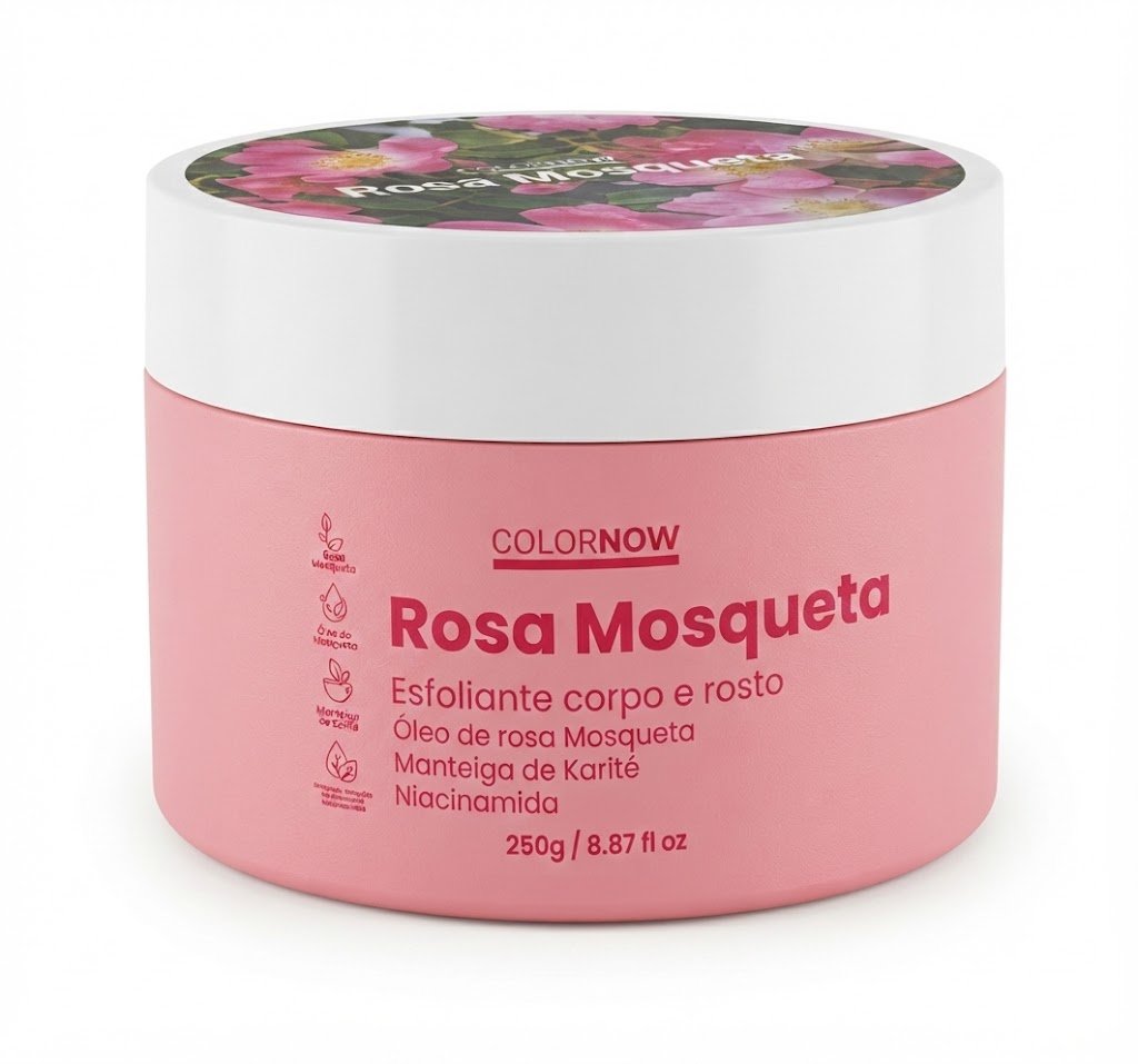 Esfoliante Rosa Mosqueta Corpo e Rosto Colornow