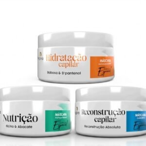 KIT 3 ITENS CRONOGRAMA CAPILAR BEGONIA 3 MASCARAS