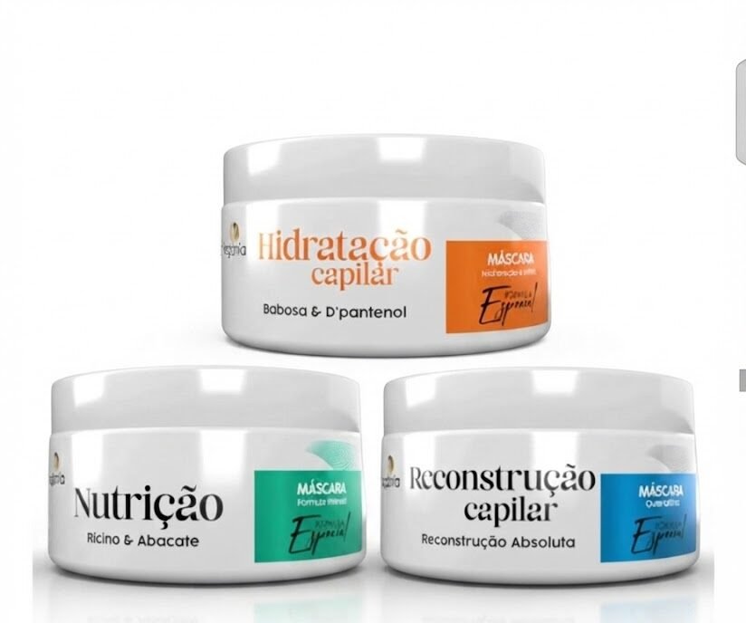 KIT 3 ITENS CRONOGRAMA CAPILAR BEGONIA 3 MASCARAS