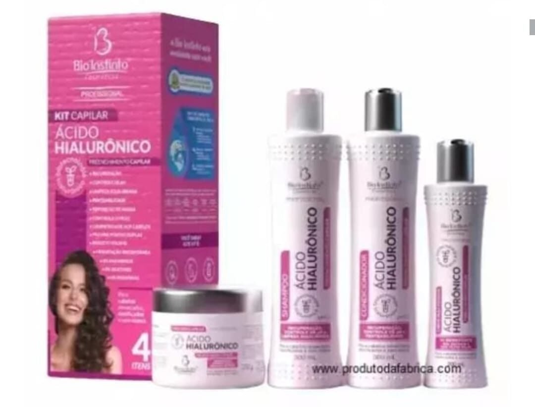KIT CAPILAR 4 ITENS ACIDO HIALURONICO BIO INSTINTO